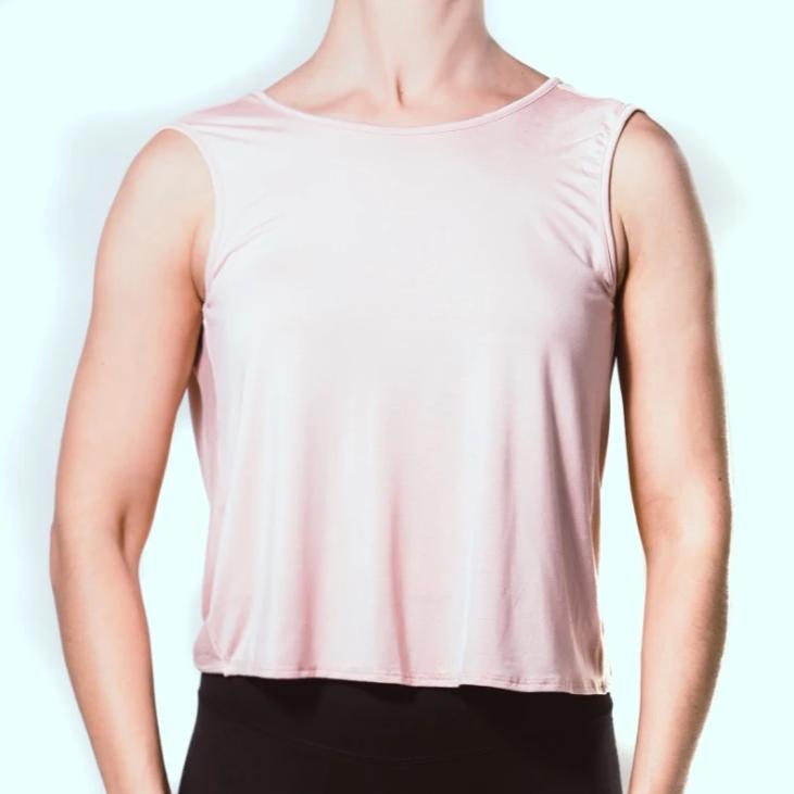 Blush Sleeveless Low Back
