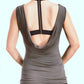 Solid Sleeveless Top With Open Back